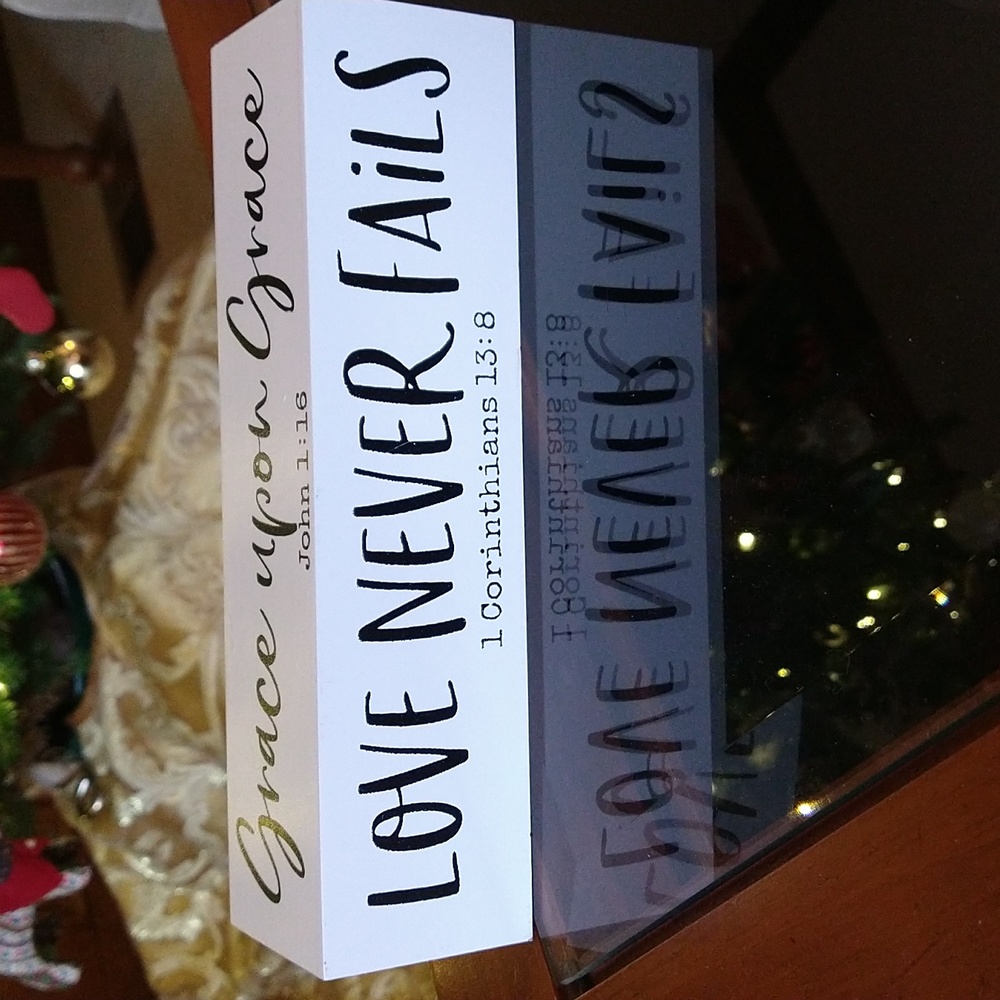 New Wooden Christian Tabletop Sign